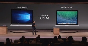 ตารางเปรียบเทียบสเปค Surface Book vs Macbook Pro