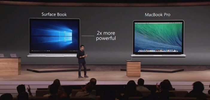 ตารางเปรียบเทียบสเปค Surface Book vs Macbook Pro