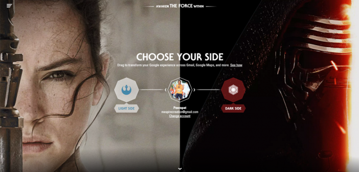 Google เปิดให้ผู้ใช้งานเลือกฝ่ายในภาพยนตร์ Star Wars