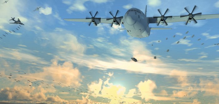 DARPA เตรียมทดสอบฝูงโดรนโจมตี Gremlins ในปี 2019 DARPA's Semi-Disposable Gremlin