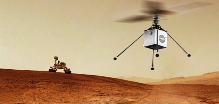 นาซ่าเตรียมส่งเฮลิคอปเตอร์ไปสำรวจดาวอังคารในปี 2020 Mars Helicopter to Fly on NASA’s Next Red Planet Rover Mission
