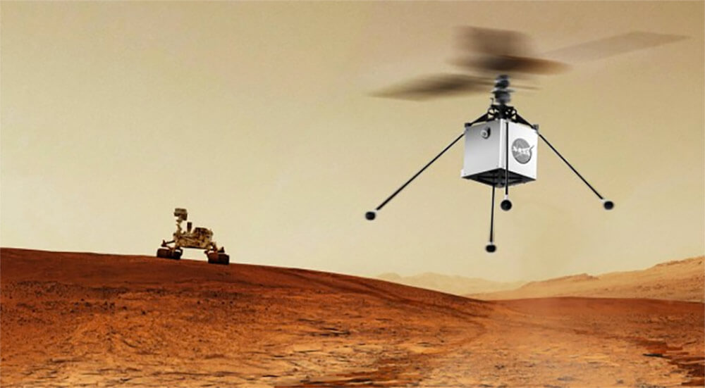 Mars Helicopter to Fly on NASA’s Next Red Planet Rover Mission