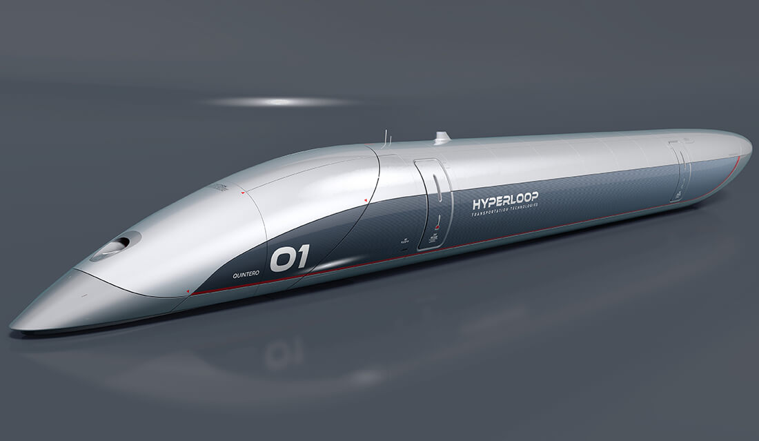 Hyperloop Capsule ที่มาของภาพ Hyperloop Transportation Technologies